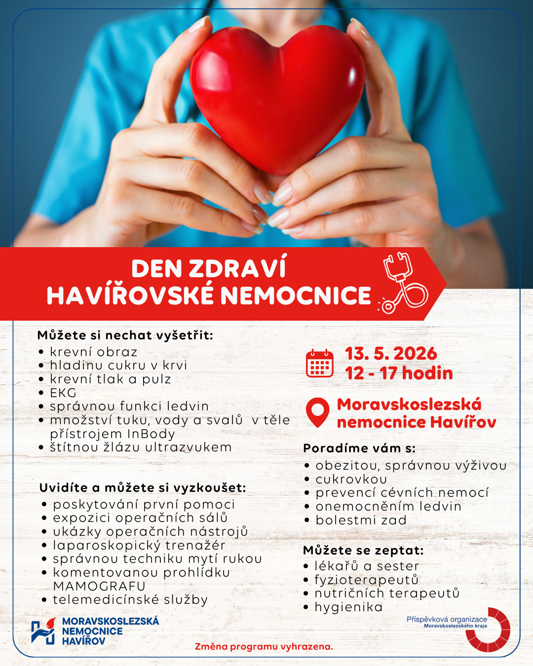 Den zdraví Havířovské nemocnice