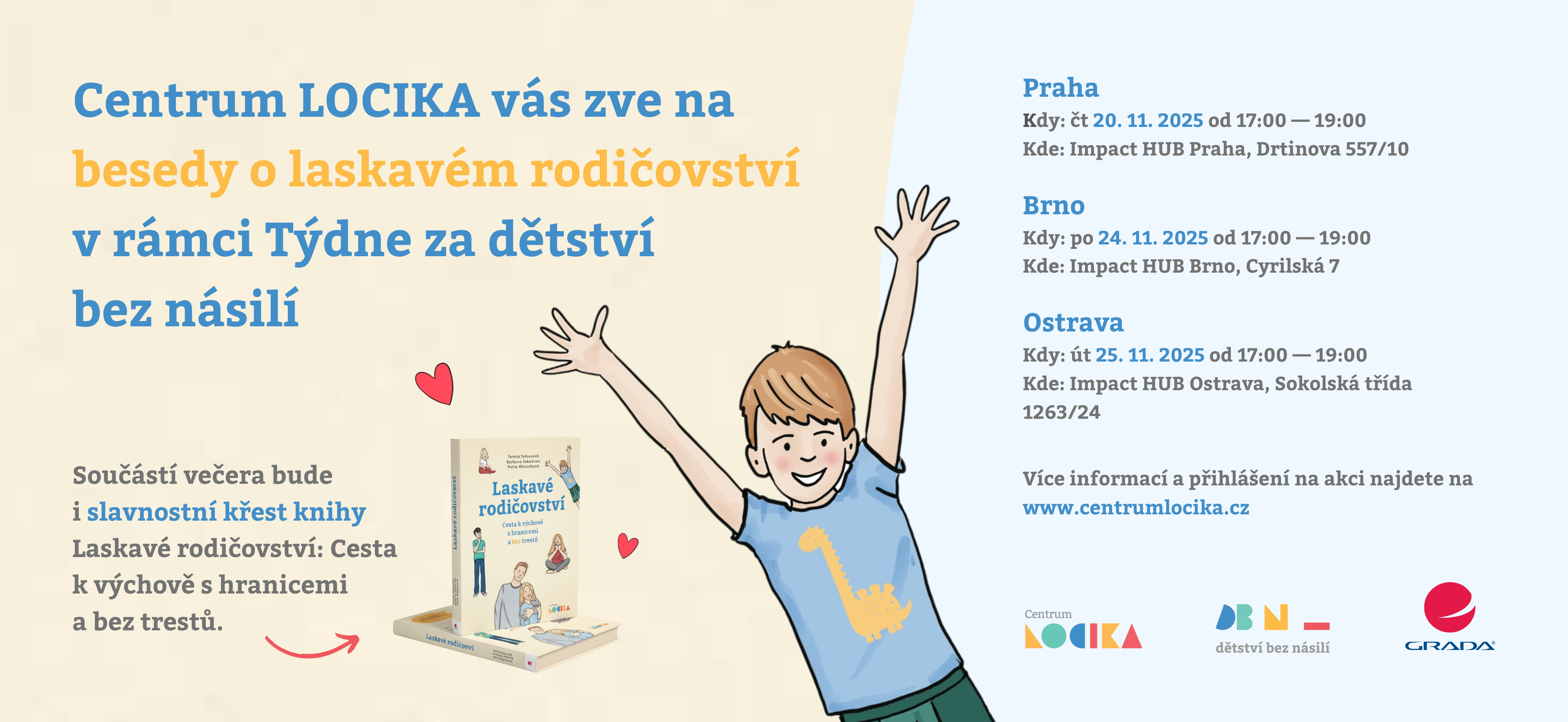 Pozvánka - Beseda o laskavém rodičovství